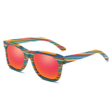 L Polarized Wooden Sunglasses Men Bamboo Sun Glasses