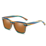 L Polarized Wooden Sunglasses Men Bamboo Sun Glasses