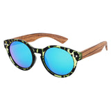 LONSY Luxury Round Bamboo Sunglasses Women Wooden Sunglasses Men Polarized Uv400 High Quality Brand Sunglasses