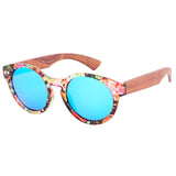 LONSY Luxury Round Bamboo Sunglasses Women Wooden Sunglasses Men Polarized Uv400 High Quality Brand Sunglasses