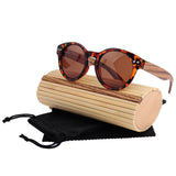 LONSY Luxury Round Bamboo Sunglasses Women Wooden Sunglasses Men Polarized Uv400 High Quality Brand Sunglasses