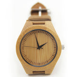 Watches Men Unique Nature Bamboo Wooden Quartz Bracelet Wristwatch With Genuine Leather Band Luxury Wood Watch Male Clock Gift