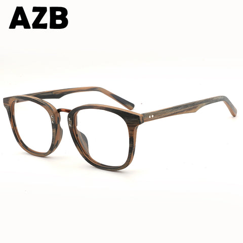 Handmade Fashion Mirror Wooden Sunglasses Men's Bamboo Optical Frame