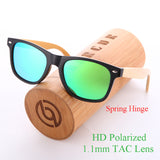 Wood Sunglasses Spring Hinge Handmade Bamboo Sunglasses