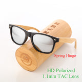Wood Sunglasses Spring Hinge Handmade Bamboo Sunglasses