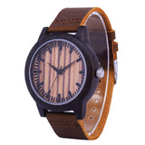 SIHAIXIN Minimalist Wooden Watch Male Bamboo Clock Leather Men White Quartz Watches As Man Luxury Gift Box Accept OEM Customize