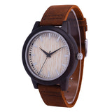 SIHAIXIN Minimalist Wooden Watch Male Bamboo Clock Leather Men White Quartz Watches As Man Luxury Gift Box Accept OEM Customize