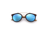Brand Sunglasses Men Women Natural Bamboo Frame Sun Glasses Round Wrap