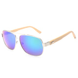 Super Light 16g Aviator Sunglasses Bamboo Leg Metal Frame Sunglass