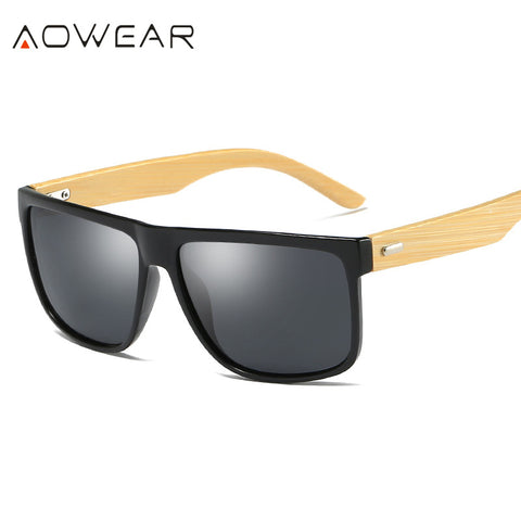 Wooden Sunglasses Polarized Bamboo Sun Glasses Men Vintage Wood Sunglass