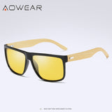 Wooden Sunglasses Polarized Bamboo Sun Glasses Men Vintage Wood Sunglass