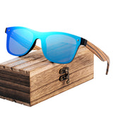 Fashion Wooden Sunglasses Men Bamboo Temple Sun Glasses