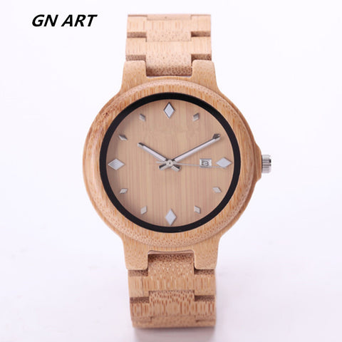 Luxury Clock Gift Full Wooden Watches Man Creative Sport Bracelet Analog