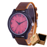 SIHAIXIN Minimalist Wooden Watch Male Bamboo Clock Leather Men White Quartz Watches As Man Luxury Gift Box Accept OEM Customize