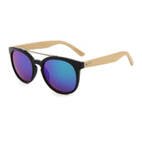 Bamboo Sunglasses Feminine Metal Bridge Tortoiseshell Frame Wooden Sunglasses