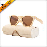 NEW arrivial custom logo promotional gift wood frame 100% Hand Made Men Women use wooden Sunglasses with UV400 Polarized lens