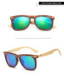 Wood Sunglasses Men Bamboo Sun glass Brand Design Goggles Gold Mirror Sun Glasses