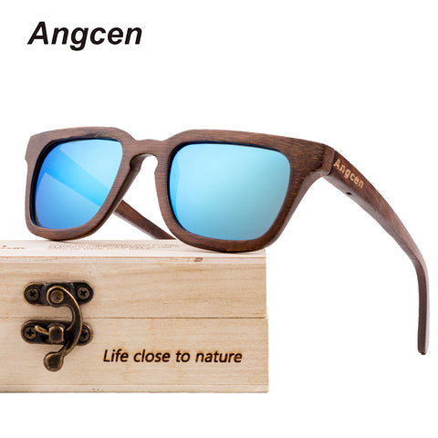 Natural Wooden Sunglasses Men Polarized Brand Retro Bamboo Sunglasses